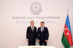 Селаковић са министром културе Републике Азербејџан Адилом Каримлијем