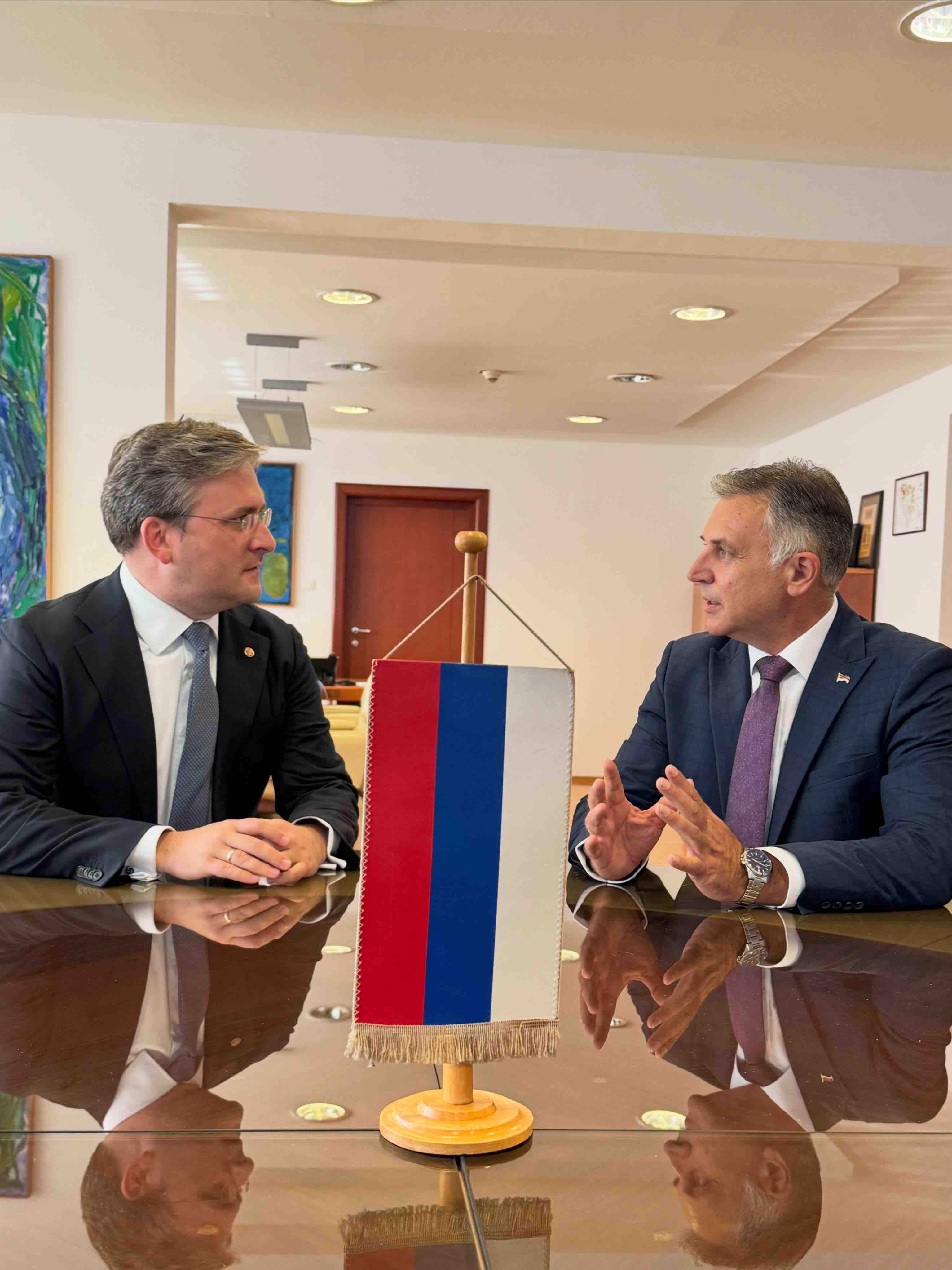 Selaković sa ministrom prosvjete i kulture Republike Srpske 