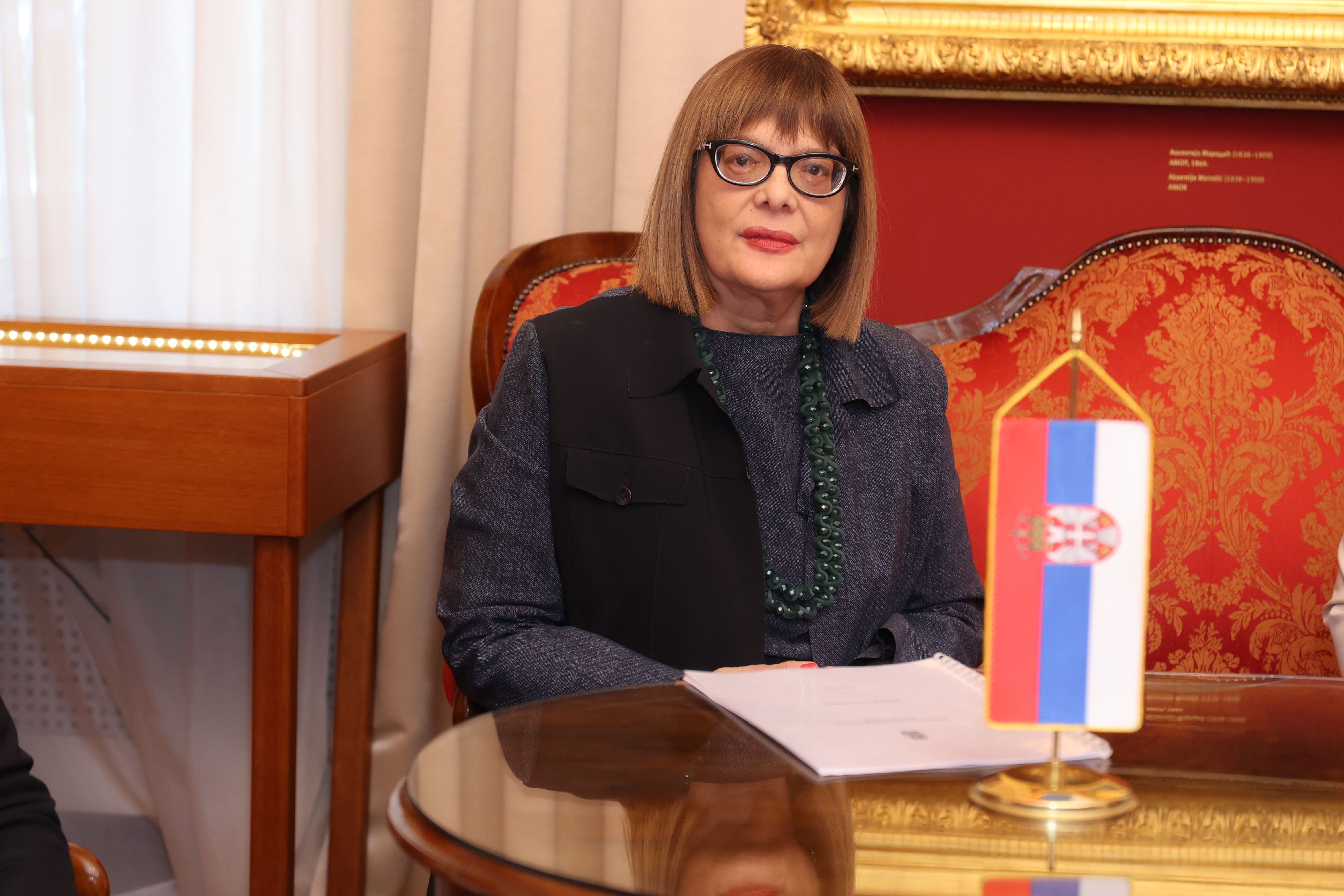 Гојковић са министарком Босне и Херцеговине, заменицом министра Бугарске и председницом Француског института