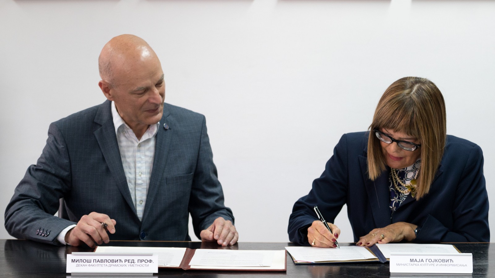 Gojković i Pavlović potpisali Protokol o saradnji između Ministarstva i FDU