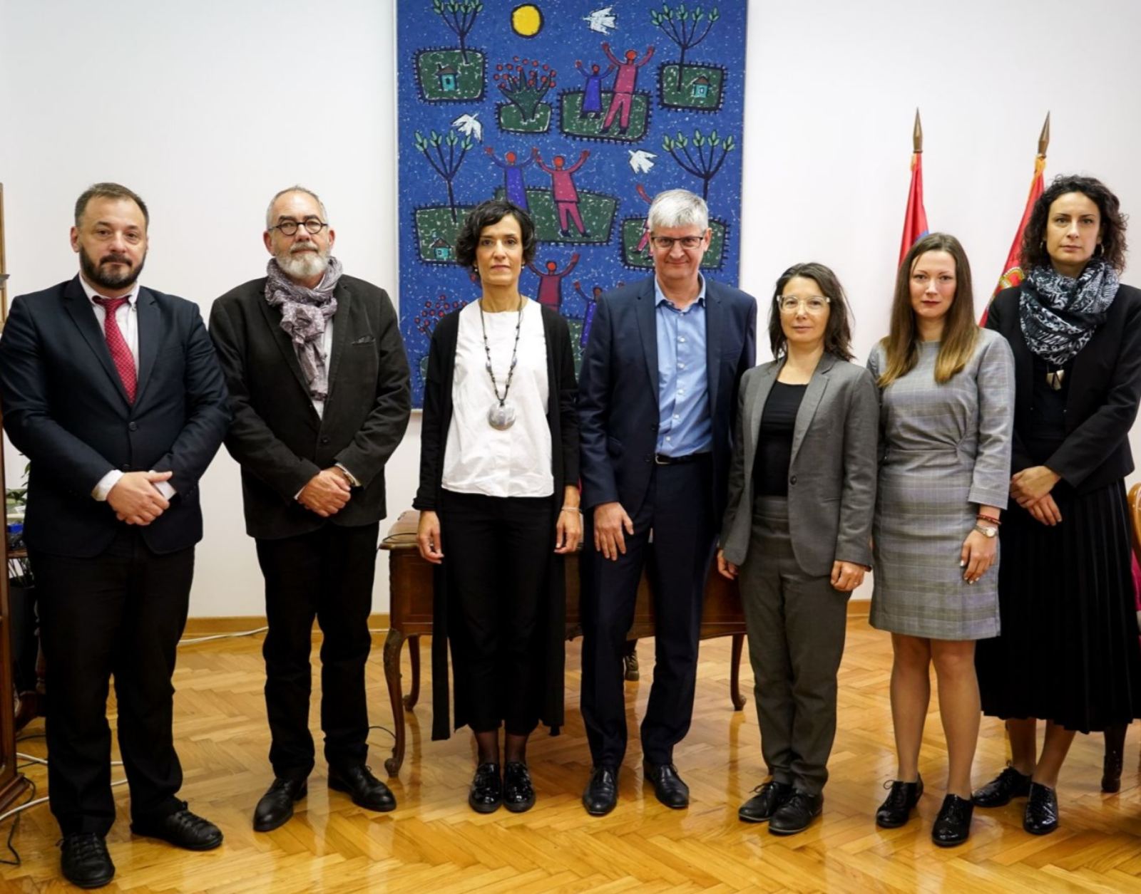 Predstavnici Ministarstva sa francuskim ekspertima na realizaciji projekta „Dvorci Srbije - zaštita kulturnog nasleđa”