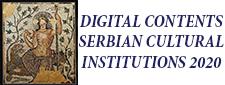 DIGITAL CONTENTS - SERBIAN CULTURAL INSTITUTIONS 2020